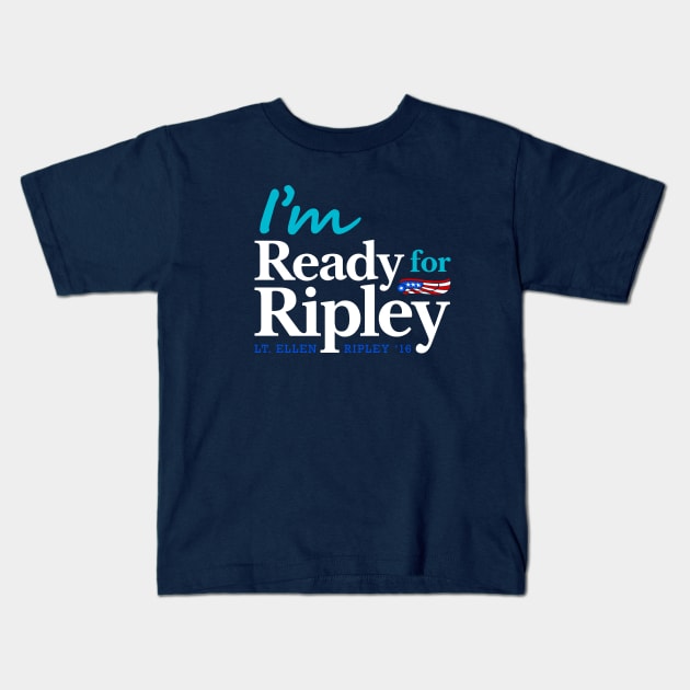 Ready for Ripley for Navy Blue Kids T-Shirt by Ekliptik